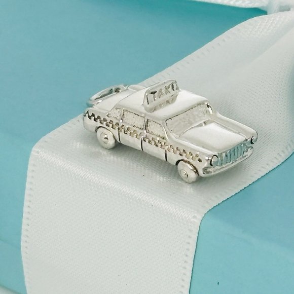 Tiffany & Co Taxi Cab Car Charm or Pendant in Sterling Silver - Picture 2 of 7